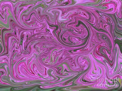 1297 Pink Green Abstract Digital Art By Deborah Carpenter Fine Art