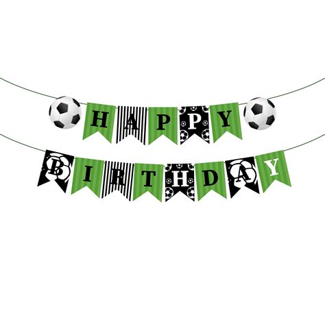 Soccer Happy Birthday Banner – Party Planet