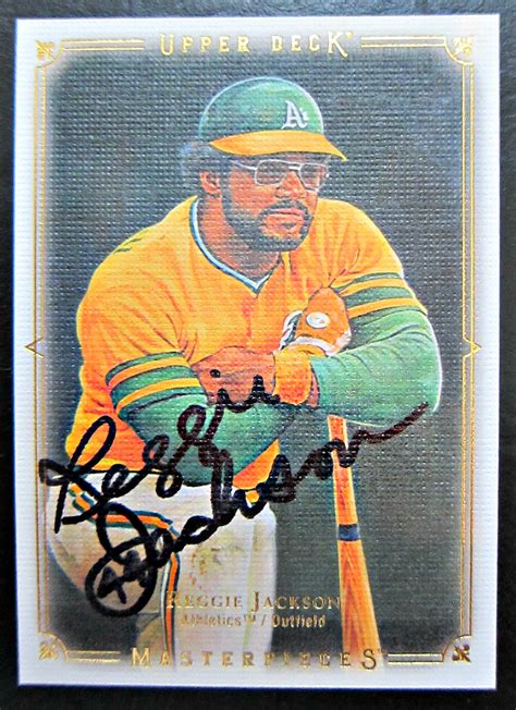 Reggie Jackson autographed card - Memorabilia Center