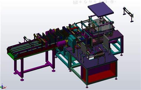 【鸿达】包装机械 纸箱包装机sw设计3d模型下载 三维模型 Solidworks模型 制造云 产品模型