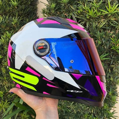 Capacete Ls2 Ff358 Starwar Rosa Preto Estrela Star War Parcelamento