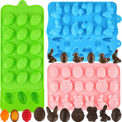 Wilton Easter Egg Shaped Silicone Treat Mold Home And Kitchen