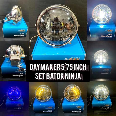 Jual Daymaker Inch Led Set Batok Ninja Day Double Senja Biru