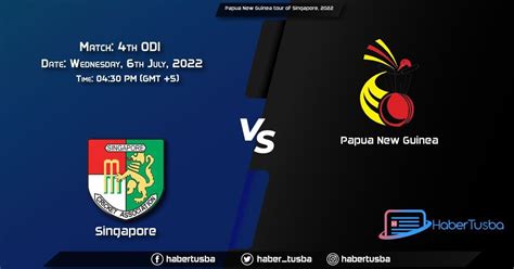 SIN vs PNG, Live Score Match 4th T20I Papua New Guinea tour of ...