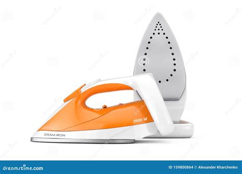 Electric Clothes Steam Iron 3d Rendering Stock Illustration