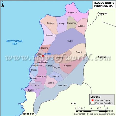 Ilocos Norte Map Map Of Ilocos Norte Province, Philippines, 48% OFF