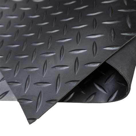 Diamond Plate Matting Rubber Runner Matting — Rubber Sheet Warehouse®