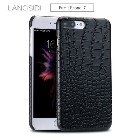 Wangcangli Para Iphone Caso De Lujo Hecho A Mano De Cuero De