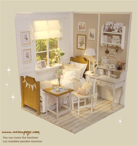 Nerea Pozo Art ♥ Handmade Miniature Diorama Cloud Heaven Bedroom ♥