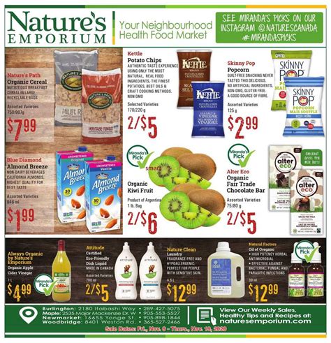 Nature's Emporium Canada Flyers