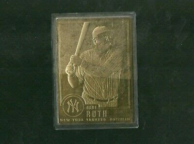 Cmg Worldwide Babe Ruth Yankees K Gold Card Sealed New York