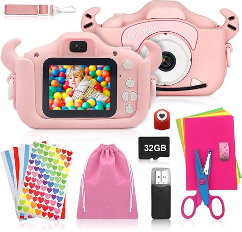 Shengruhai Kids Digital Camera Dual Lens Cameras Photos Video And Music