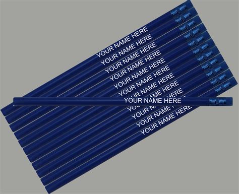 Ezpencils Personalized Round Pencils 12 Pkg Kids Ts Etsy