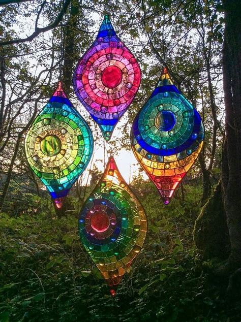 Pin By Shirley Willetts On Stained Glass Glass Art Christmas Bulbs Art