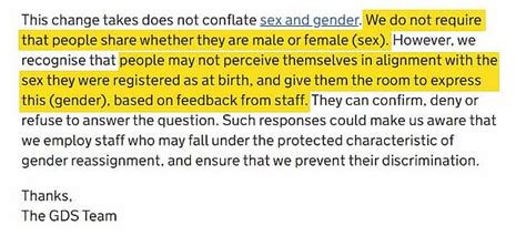 Civil Servants In Cabinet Office Department Are Allowed To Self Identify Their Gender Daily