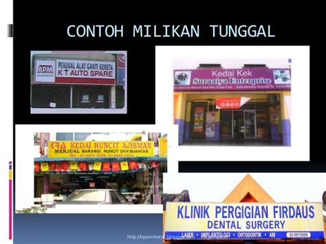 Contoh Nama Syarikat Milikan Tunggal Di Malaysia