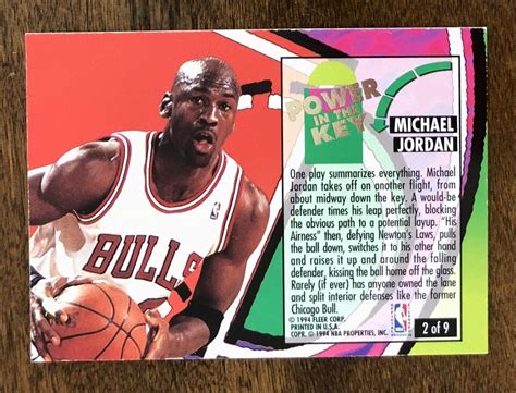 Fleer Ultra Michael Jordan Power In The Key Ebay