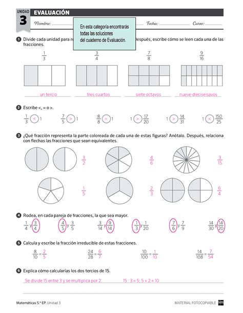 Tema Matematicas Primaria Sm Ex Menes De Matem Ticas Docsity