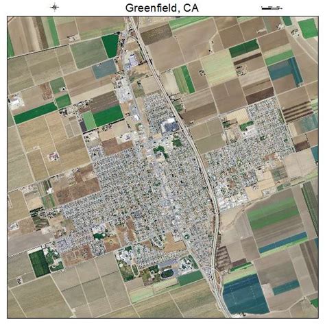 Aerial Photography Map of Greenfield, CA California