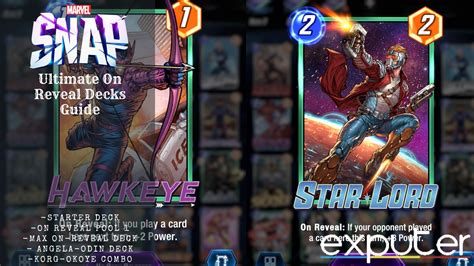 Marvel Snap On Reveal Decks Options Exputer