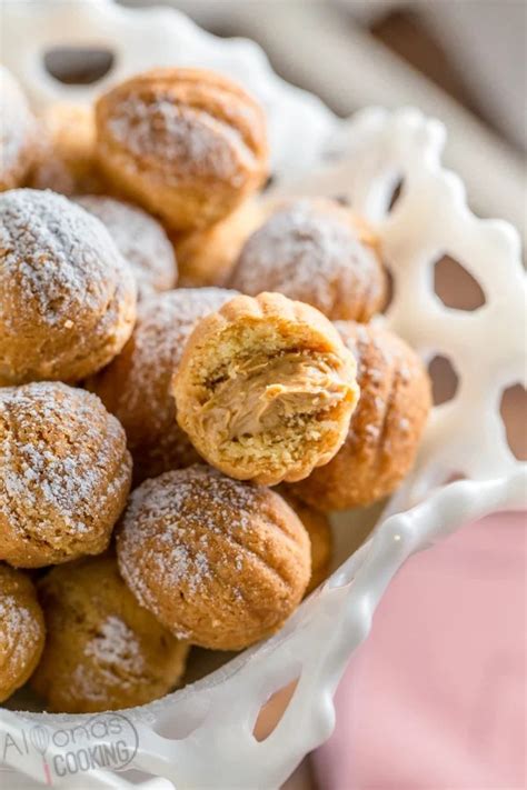 Walnut Cookies Recipe Oreshki With Dulce De Leche Filling