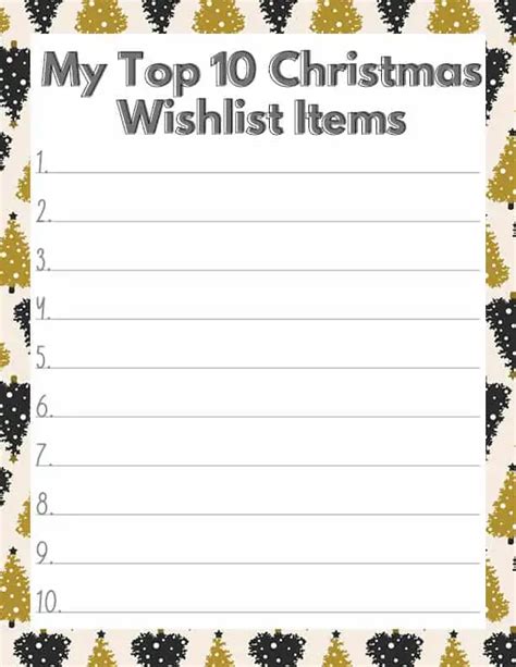 35 Christmas List Templates You Can Print For Free