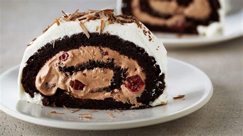 Flourless Black Forest Roulade Anna Olson