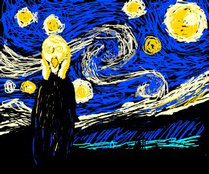 The Scream by Van Gogh - Drawception