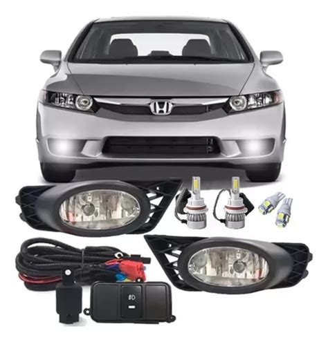 Kit Farol De Milha Honda New Civic Brindes Frete Gr Tis