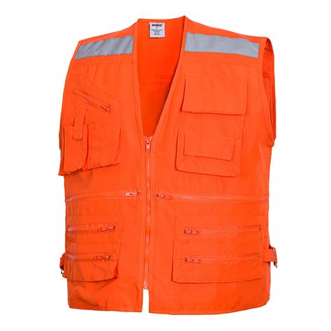 Chaleco Geólogo Naranja Talla Xl Fg Safety