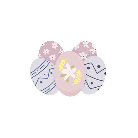 Easter Eggs Hd Transparent Five Eggs Easter Illustration Cute Egg