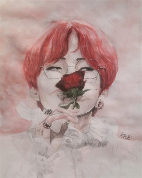 Taehyung Watercolour Fanart Army S Amino