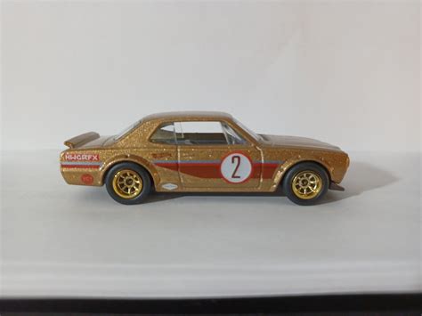 Nissan Skyline GT R Toy Car By Hot Wheels With Gold Custom Wheels And Rubber Tires Etsy