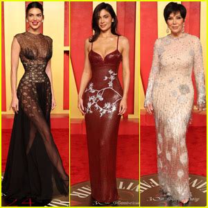 Kendall Kylie Jenner Join Mom Kris Jenner At Vanity Fair Oscars Party