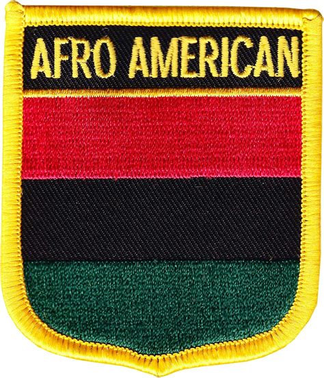 African American Shield Patch Arts Crafts And Sewing