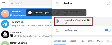 How To Copy Telegram Profile Group Channel Message Links TechWiser