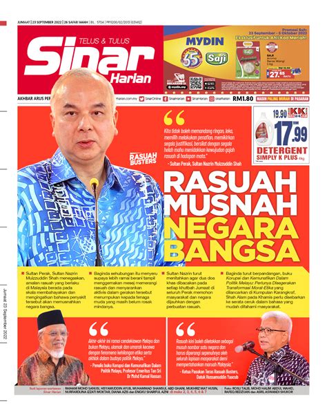 Sinarharian On Twitter Selamat Pagi 🌤️ Ini Adalah Berita Utama Di Akhbar Sinar Harian Dan