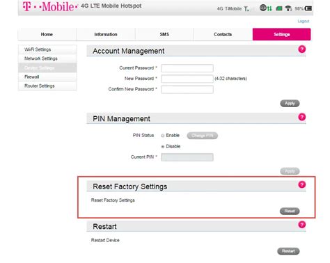 How to Master Reset Alcatel Link Hub HH41 Router Password ...