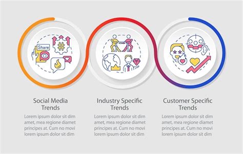 Premium Vector Trends Categories Loop Infographic Template