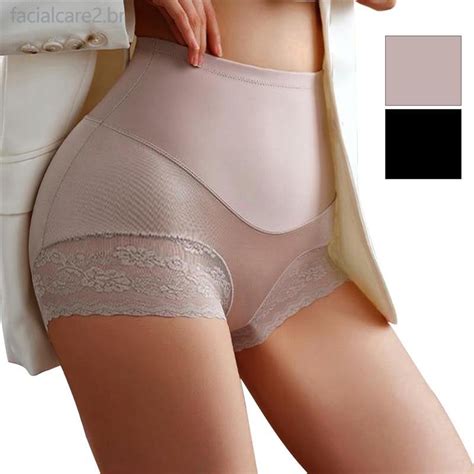 Calcinha De Modelagem Feminina Cal A De Compress O De Cintura Alta Quadril Lifting De Lingerie