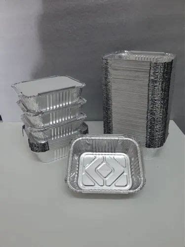 Silver Square Ml Aluminium Foil Containers At Rs Piece In Jaipur