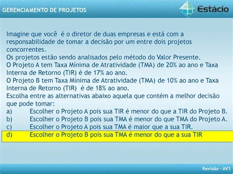 GERENCIAMENTO DE PROJETOS Ppt Carregar