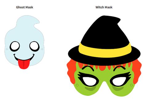 Free And Printable Halloween Masks In Pdf