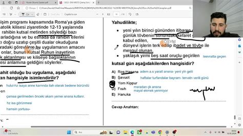 2022 MBSTS çıkmış soru çözümü ve analizi part 2 YouTube