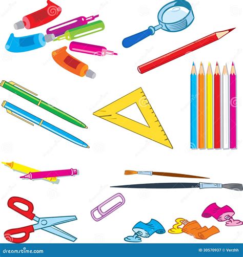 Stationery Items Royalty Free Stock Photography Image