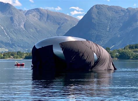 Unveiled Salmon Eye Forum Center Floats In Norway Accessible Only By