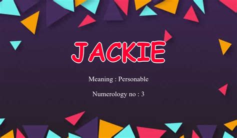 Jackie Name Meaning