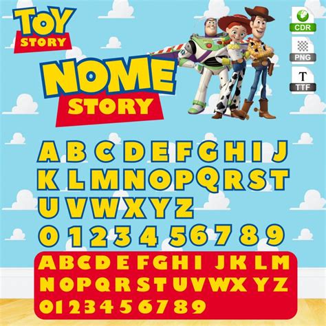 Toy Story Fonte Arte Digital Shop