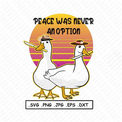 Peace Was Never An Option Svg Regular Svg Not Cricut Etsy