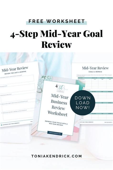 4 Step Mid Year Goal Review Business Planning Printables Start Up